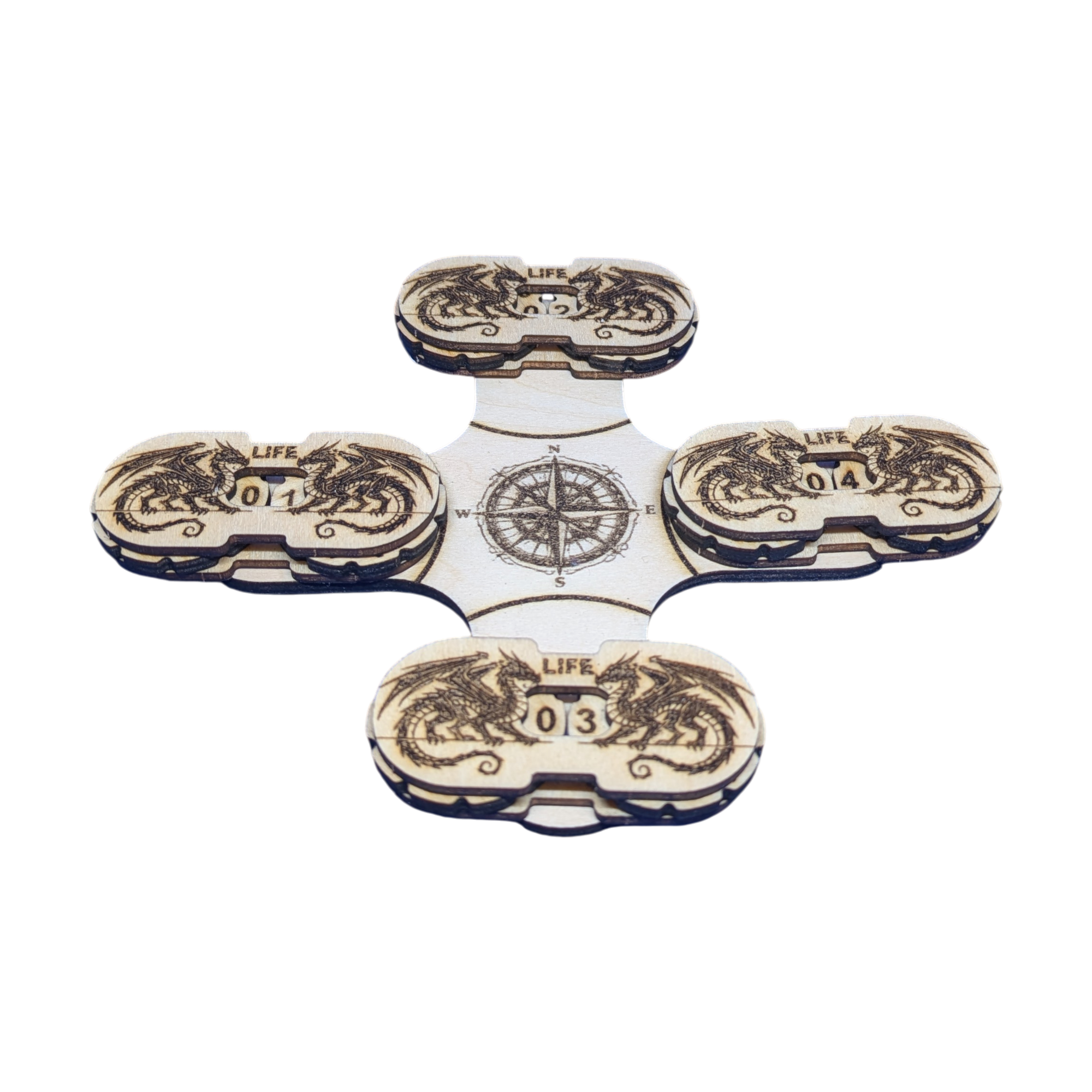 compteur de point de vie magnétique gravure dragons (pack de 4 + support) compteur de point de vie magnétique gravure dragons (pack de 4 + support)