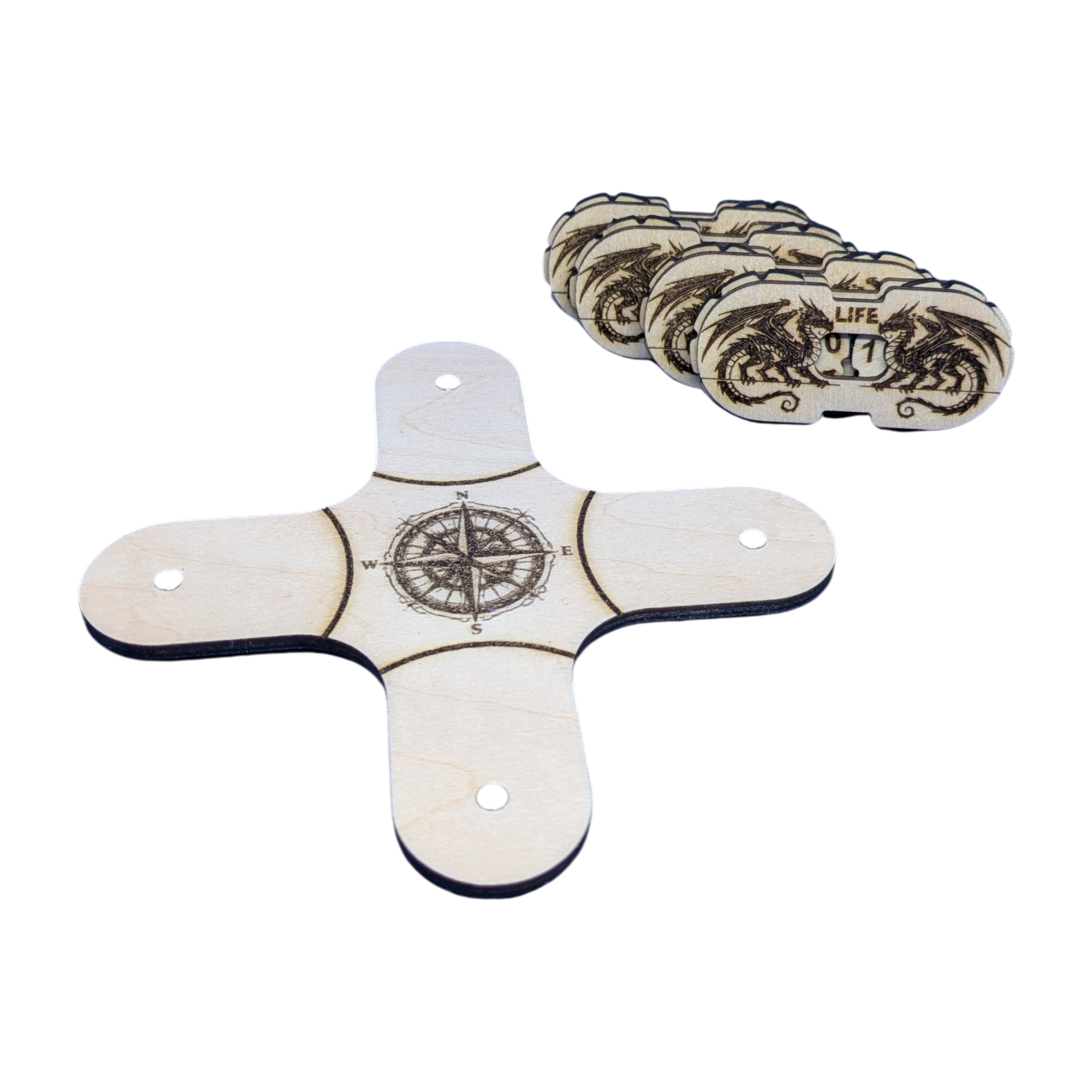 compteur de point de vie magnétique gravure dragons (pack de 4 + support) compteur de point de vie magnétique gravure dragons (pack de 4 + support)
