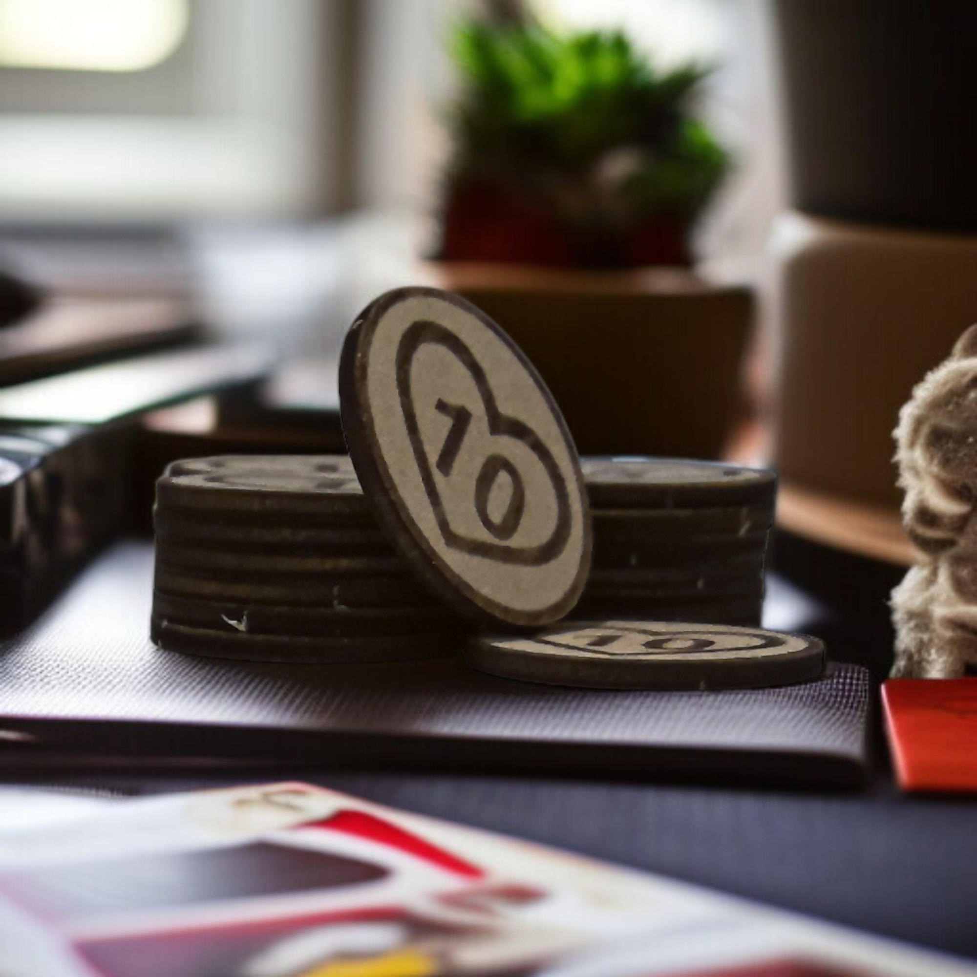 jetons de vie en bois – 20 pièces avec sac en coton | cœurs gravés 1 5 10 pour jeux de société, jdr, wargames, magic, d&d jetons de vie en bois – 20 pièces avec sac en coton | cœurs gravés 1 5 10 pour jeux de société, jdr, wargames, magic, d&d